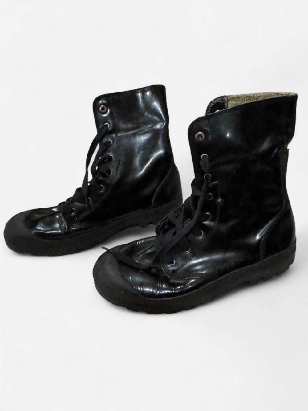 Palladium Black High-Top Lace-Up Boots